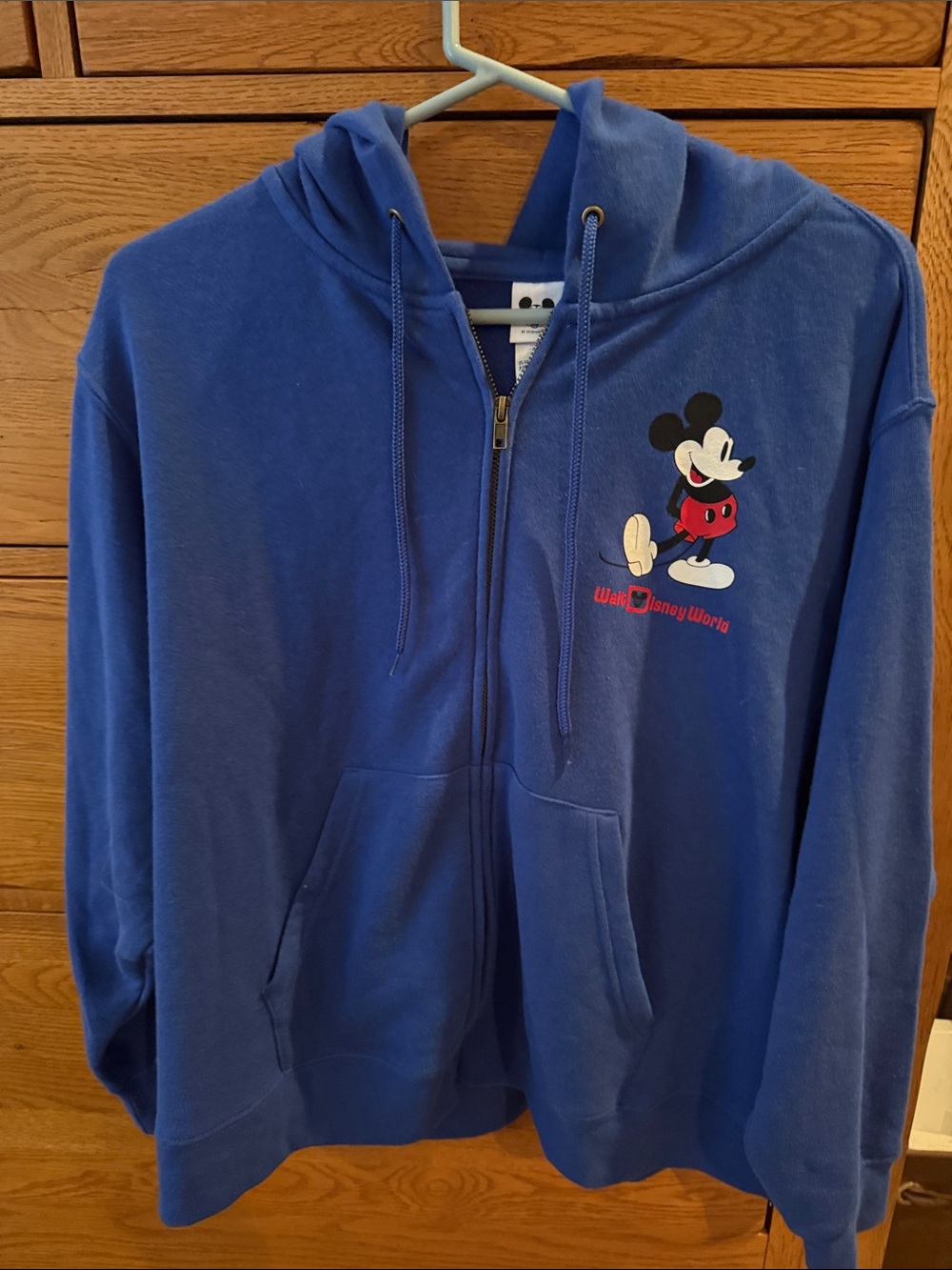 Disney Blue Mickey Mouse Zip-Up Hoodie